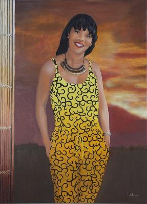 Laurence: Peinture a l'huile sur toile de Jean-Luc Tranchand